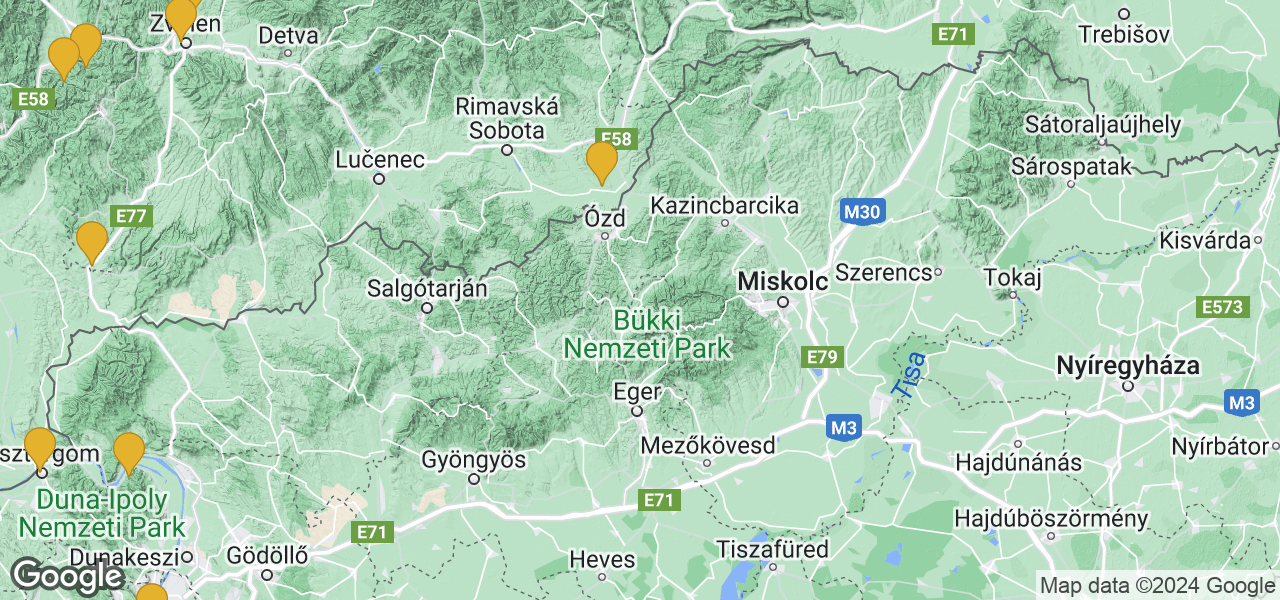 Map Eger / Szilvásvárad